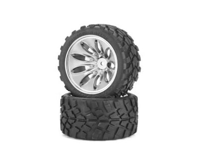 CARSON 500900047 1:10 Reif.-/Felgen Set Truggy