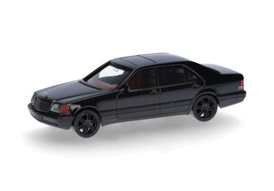 HERPA 020947-002 1:87 Mercedes-Benz 600 SEL V12 mit Brabus-Felgen, schwarz