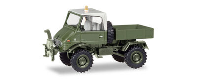 HERPA 746496 1:87 Unimog U 421 Pritsche 'Standortverwaltung der Bundeswehr' (In Kooperation mit Brekina)