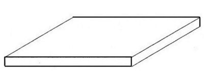 FALLER 509010 Weiße Polystyrolplatte, 150x300x0,25 mm, 4 Stück