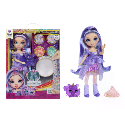 MGA 122425-EU Rainbow High Rainbow Shimmers with Slime Fashion Doll - Violet (purple)