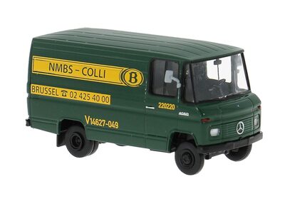 BREKINA 36861 1:87 Mercedes L 406 D Kasten 1967 Bahn Belgien (B)