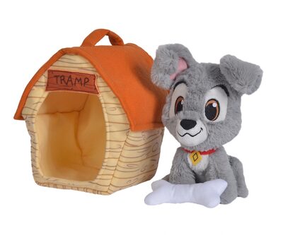 SIMBA 6315876451 Disney Strolch mit Hundehütte, 20cm