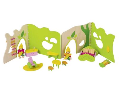 GOKI 51603 Puppenhaus Unser Waldhaus