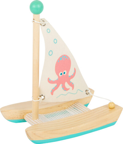 small foot 11656 Wasserspielzeug Katamaran Oktopus