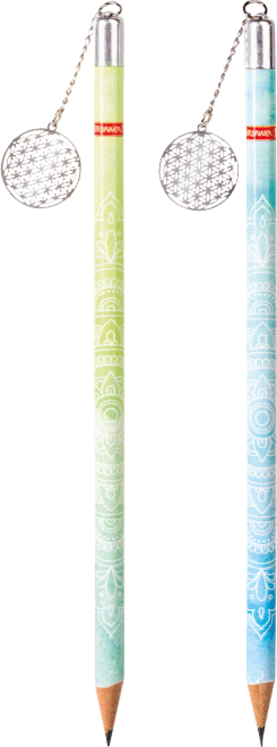 BRUNNEN 102736661 Bleistift Colours of Ocean Mandala Länge: 18 cm, sortiert