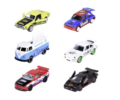 MAJORETTE 212054102 Anniversary Edition Deluxe, Geschenkset mit 6 Modellautos