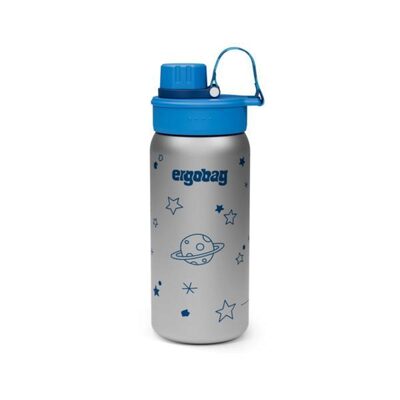 ERGOBAG 01071-30025-10 Edelstahl Trinkflasche Sterne, Blau