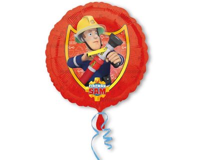 AMSCAN 3013301 Standard Feuerwehrmann Sam Folienballon S60 verpackt 43 cm