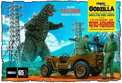AMT/MPC 590882 1:25 Godzilla Army Jeep
