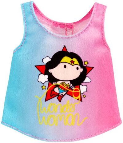 MATTEL FLP40-FXJ96 Barbie Fashion Oberteil in Einheitsgröße DC Wonder Woman Fashion