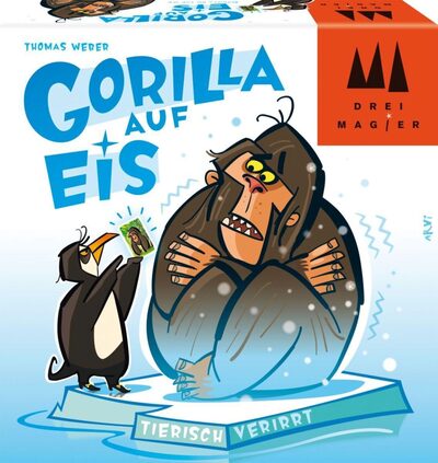 DREI MAGIER 40911 Gorilla auf Eis, Kartenspiel