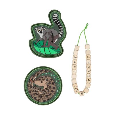 DERDIEDAS 8401169 Wechselbuttons Green Planet 3-teiliges Set