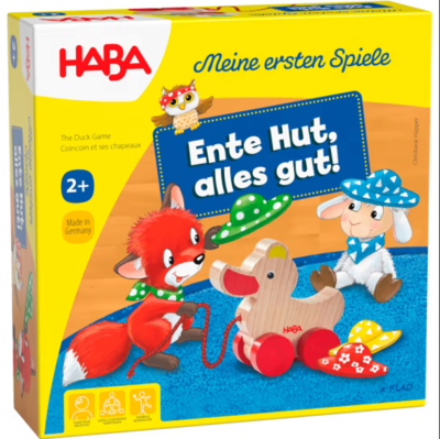 HABA 1307050001 Meine ersten Spiele – Ente Hut, alles gut!