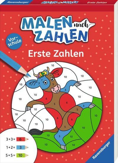 RAVENSBURGER 41619 Malen nach Zahlen, Vorschule: Erste Zahlen