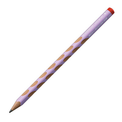 STABILO 322/17-HB Ergonomischer Dreikant-Bleistift für Rechtshänder - STABILO EASYgraph in pastelllila - Einzelstift - Härtegrad HB