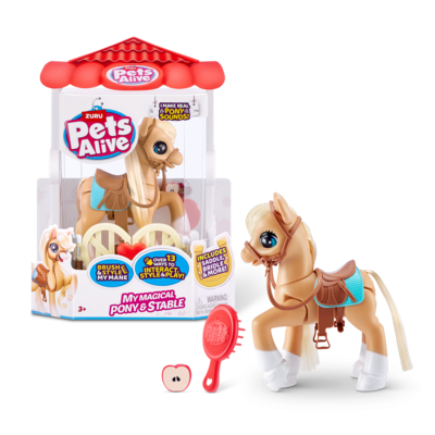 ZURU 11024306 Pets Alive - Mein magisches Pony mit Stall