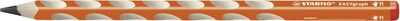 STABILO 322/03-B Ergonomischer Dreikant-Bleistift für Rechtshänder - STABILO EASYgraph in orange - Einzelstift - Härtegrad B