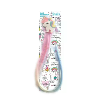 SNAILS 510414 Haarverlängerung mit Clip Einhorn