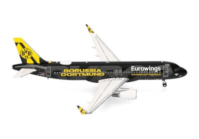 HERPA 573764 1:200 Eurowings Airbus A320, D-AEWM, 'BVB Mannschaftsairbus' (2025)