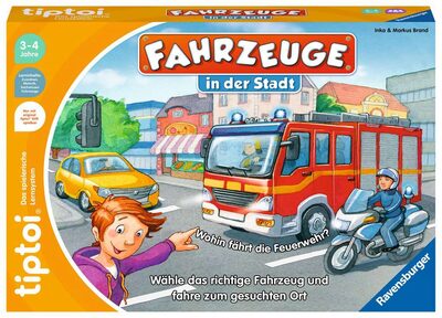 RAVENSBURGER 00127 tiptoi® Lernspiel - Fahrzeuge in der Stadt