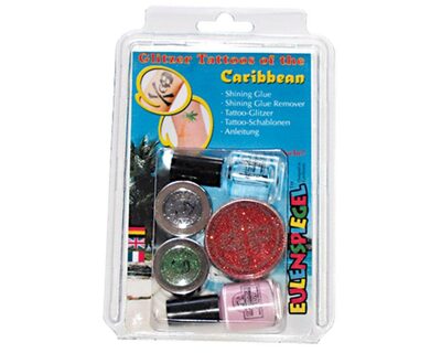 EULENSPIEGEL 730539 Glitzer Tattoo-Set Caribbean