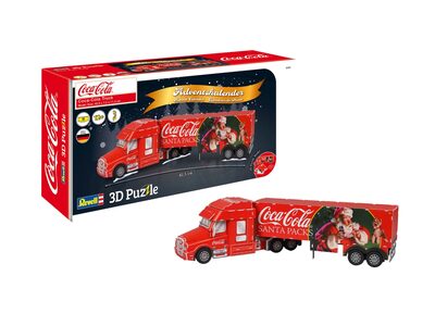 REVELL 01041 3D Puzzle Adventskalender Coca-Cola Truck