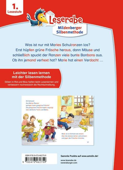 RAVENSBURGER 46275 Leserabe 1. Klasse mit Mildenberger Silbenmethode: Der verhexte Schulranzen