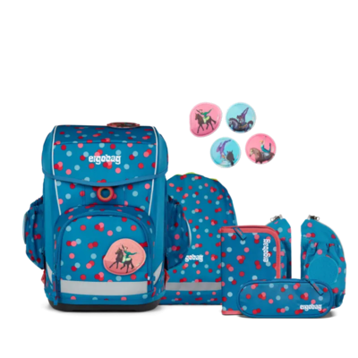 ERGOBAG 01300-90201-10 Cubo Light 6-teiliges Schulrucksack-Set VoltiBär, petrol