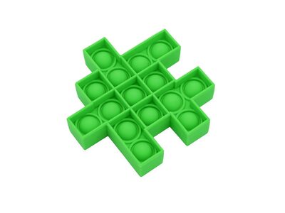 HCM KINZEL 12473 Bubble Fidget - Würfel Puzzleteil grün