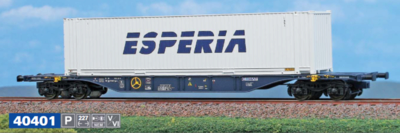 A.C.M.E. AC40401 H0 60-Fuß-Intermodal-Wagen Typ Sgnss CEMAT mit Wechselpritsche 'Esperia', Ep. V-VI
