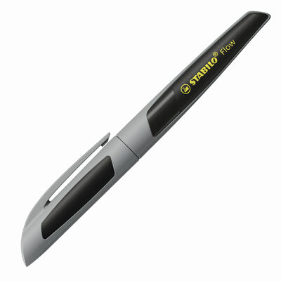 STABILO 5073/9-41 Füller - STABILO Flow ACTIVE in grau - Einzelstift - inklusive Patrone