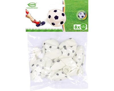 AMSCAN 48921 8 Latex Balloons Soccer All Over Print 25.4 cm/10''