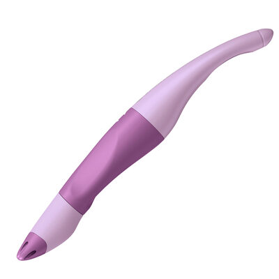 STABILO 6892/42-41 Ergonomischer Tintenroller für Rechtshänder - STABILO EASYoriginal Pastel in Schimmer von Lila - Einzelstift - Schreibfarbe blau (löschbar) - inklusive Patrone