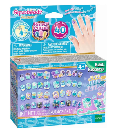 EPOCH 35060 AQUABEADS Fingernägel Nachfüllset Blau-Grün
