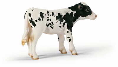 SCHLEICH 13634 Kalb Schwarzbunt