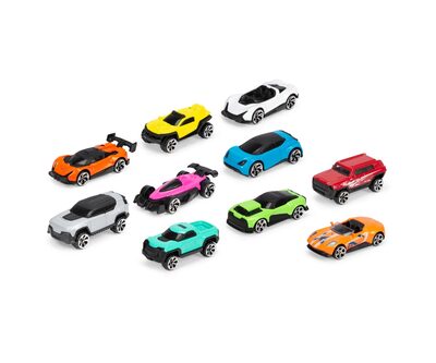 DICKIE TOYS 203332000 Die Cast Fahrzeuge - 10 Stück im Set