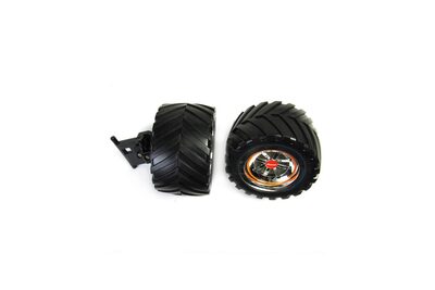 CARRERA RC 370980117 2 Vorderräder mit Felgen & Radaufhängung für Inferno (140004)