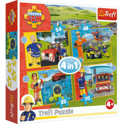 TREFL 34387 Puzzle Feuerwehrmann Sam Brave Fireman Sam