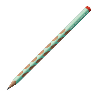 STABILO 322/15-HB Ergonomischer Dreikant-Bleistift für Rechtshänder - STABILO EASYgraph in pastellgrün - Einzelstift - Härtegrad HB
