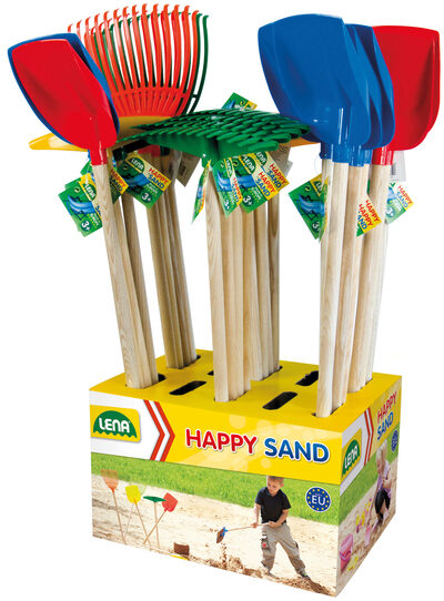 LENA® 5498 Gartengeräte lang mit Holzstiel - sortiert