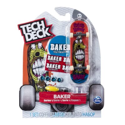 SPIN MASTER 6028846 Tech Deck Fingerboard - 1 Finger-Skateboard mit original Skateboard-Design - verschiedene Grafiken, cooles Zubehör. Zufallsauswahl