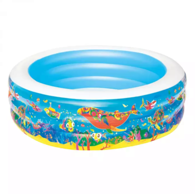 BESTWAY 51122 Planschbecken Fantasy extrabreit, 196 x 53 cm
