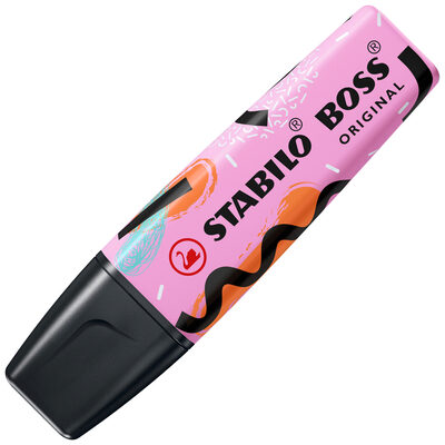 STABILO 70/158-101 Textmarker - STABILO BOSS ORIGINAL Pastel by Ju Schnee - Einzelstift - frische Fuchsie