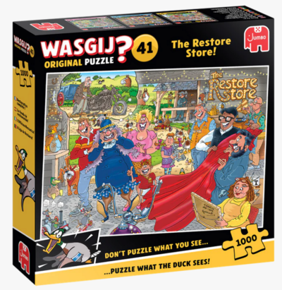 JUMBO 1110100583 Puzzle 1000 Teile Wasgij Original 41 - Die Reparatur-Werkstatt