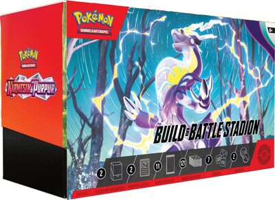 POKEMON 45578 PKM Pokémon Build & Battle Stadium Karmesin & Purpur