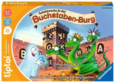 RAVENSBURGER 00124 tiptoi® Lernspiel - Schatzsuche in der Buchstaben-Burg