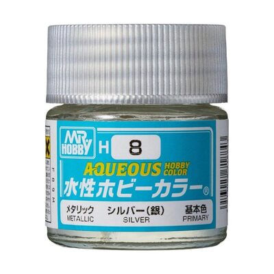 MR. HOBBY H-008 Aqueous Hobby Colors (10 ml) Silver