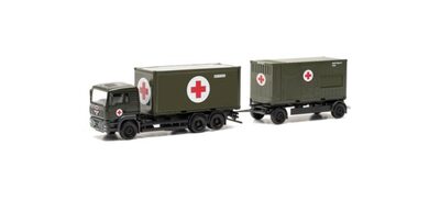 HERPA 747042 1:87 MAN TGA L Container-Hängerzug 'Bundeswehr/SAN'