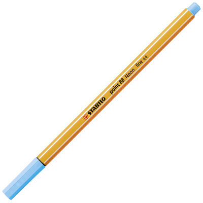 STABILO 88/031 Fineliner - STABILO point 88 - Einzelstift - Neonfarbe, leuchtfarbenblau